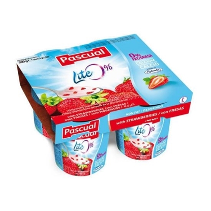 Picture of PASCUAL LIGHT STRAWBERRY 4X125GR